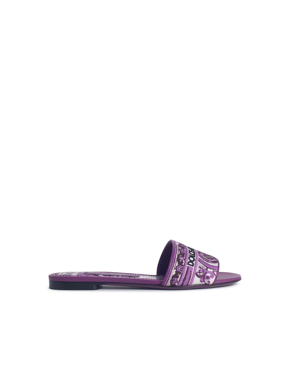 Dolce &amp; Gabbana Slipper With Majolica Embroidery Women by Luosophy