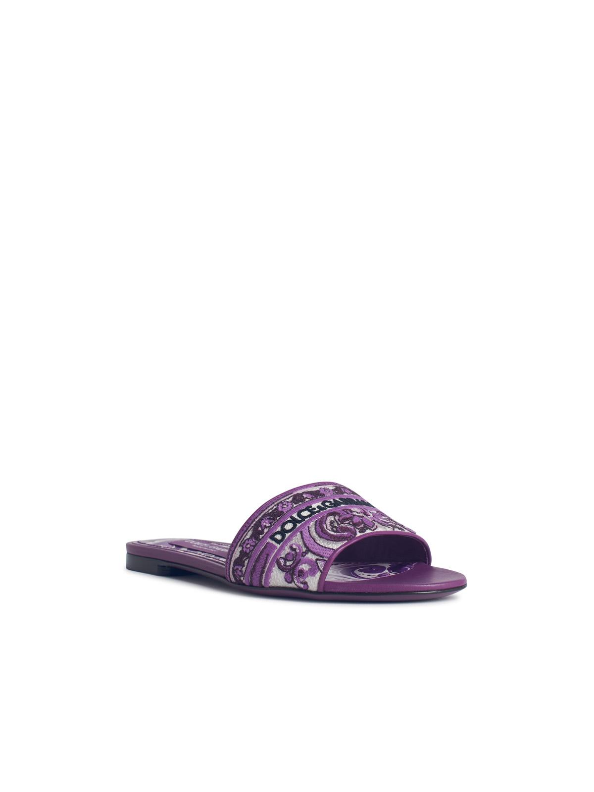 Dolce &amp; Gabbana Slipper With Majolica Embroidery Women by Luosophy
