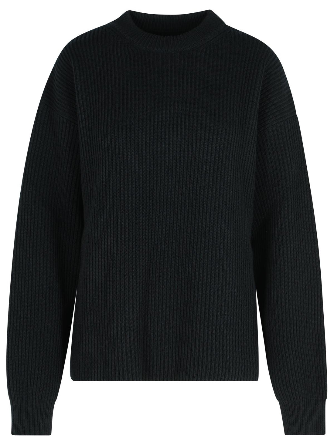 Jil Sander Black Wool Crew Neck Sweater Women by Luosophy