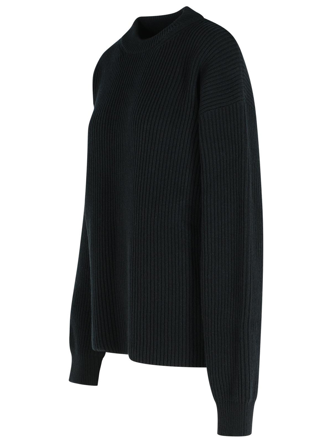 Jil Sander Black Wool Crew Neck Sweater Women