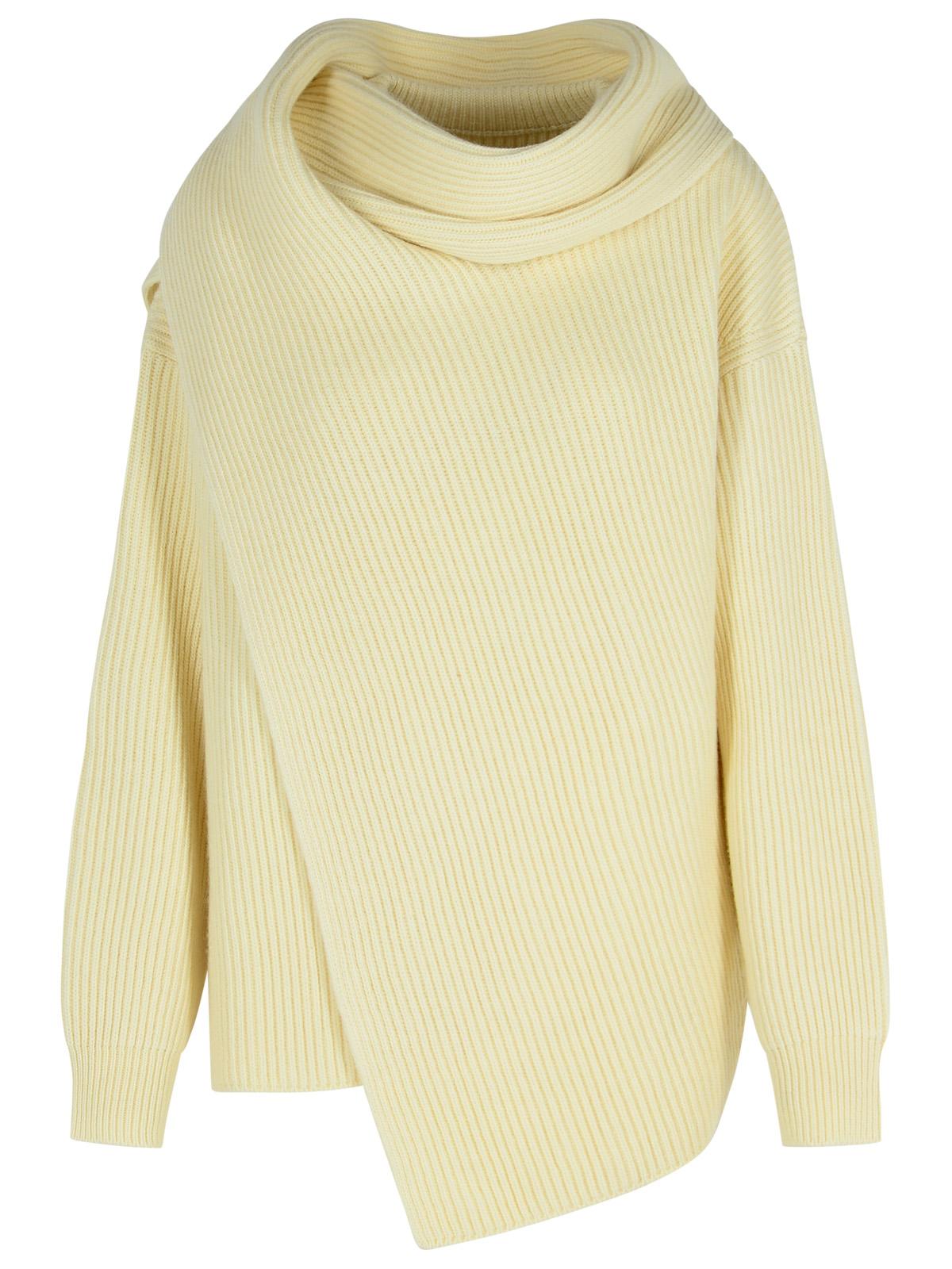 Jil Sander Ivory Wool Sweater Women by Luosophy