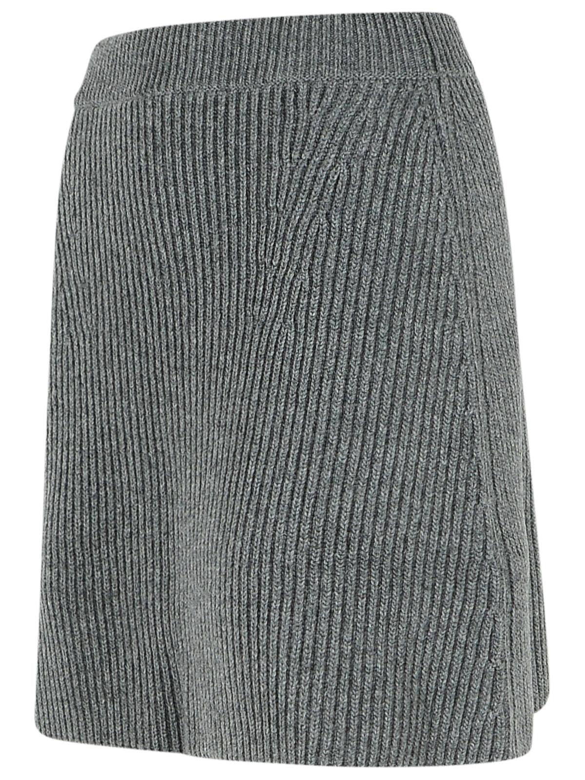Jil Sander Grey Wool Miniskirt Women by Luosophy