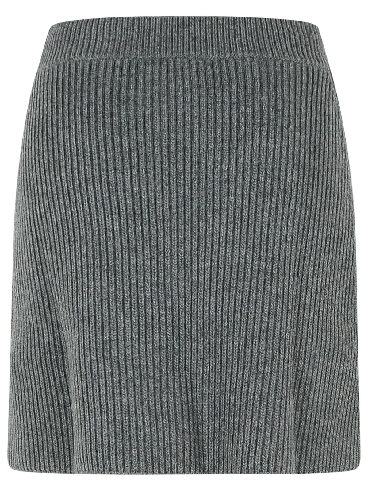 Jil Sander Grey Wool Miniskirt Women by Luosophy