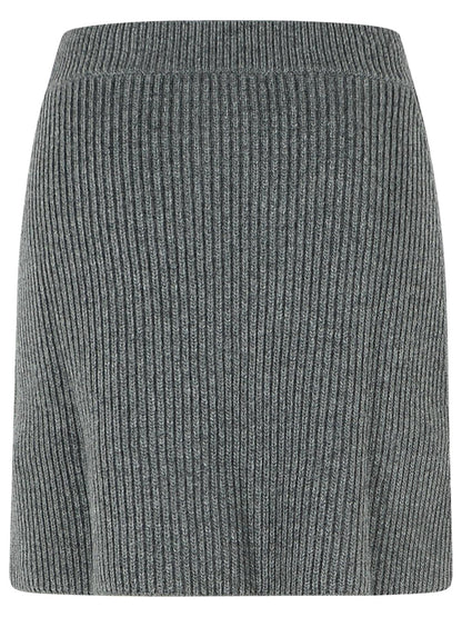 Jil Sander Grey Wool Miniskirt Women by Luosophy