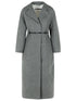 Jil Sander Grey Virgin Wool Coat Women by Luosophy