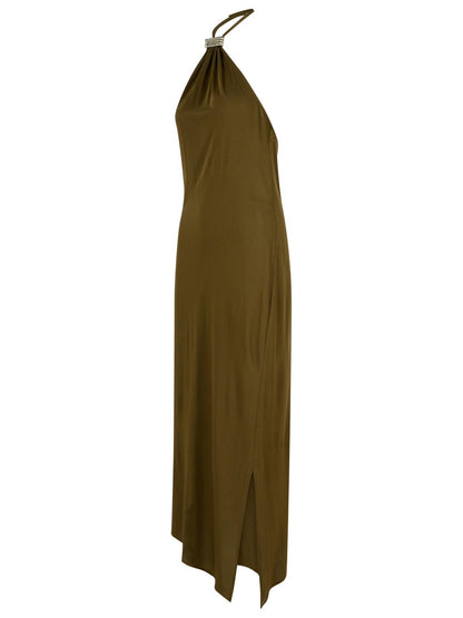 The Attico Green Viscose Dress Women by Luosophy