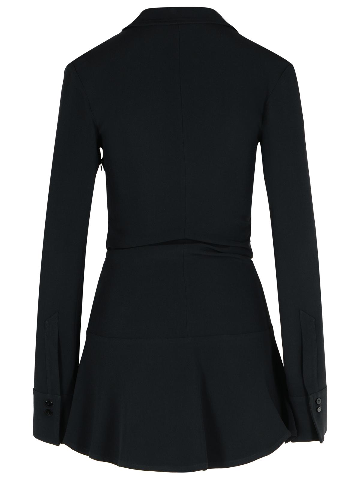 The Attico Black Viscose Blend Mini Dress Women by Luosophy