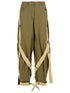 The Attico Green Cotton Blend Pants Women by Luosophy