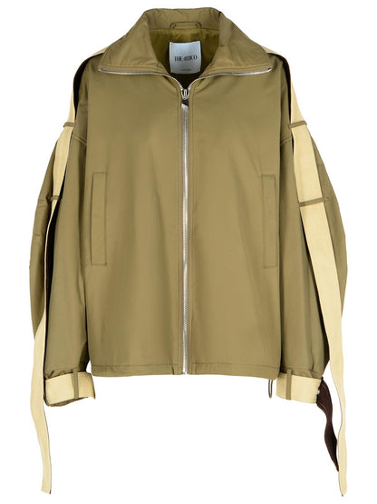 The Attico Green Cotton Blend Jacket Women by Luosophy