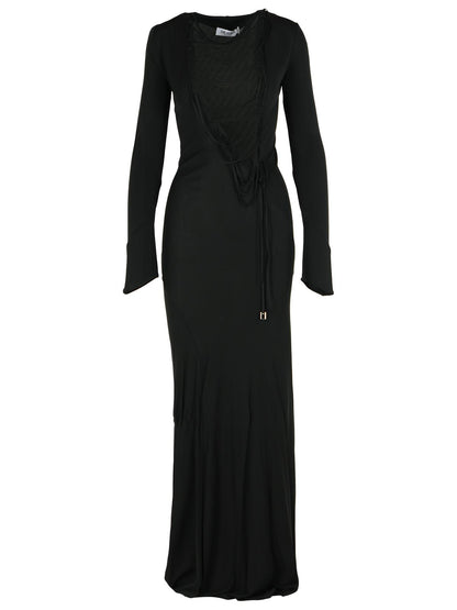 The Attico Black Viscose Dress Women by Luosophy