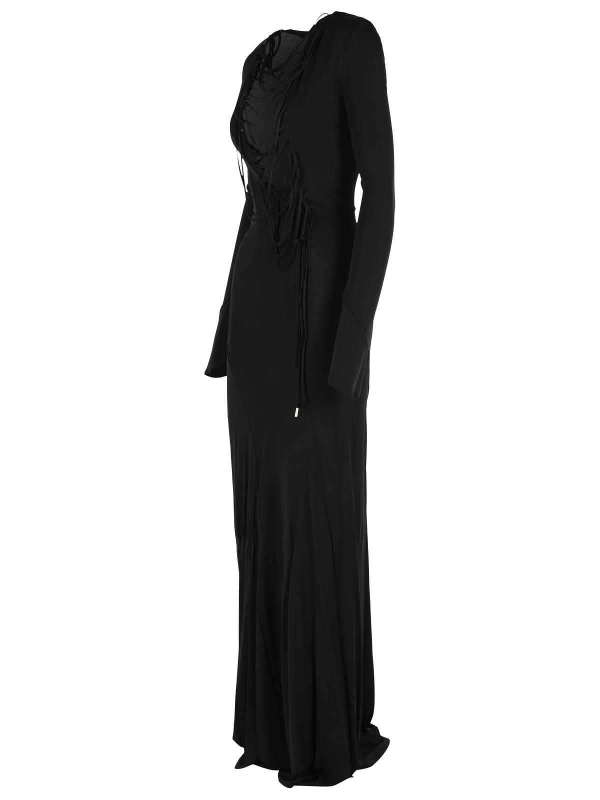 The Attico Black Viscose Dress Women by Luosophy