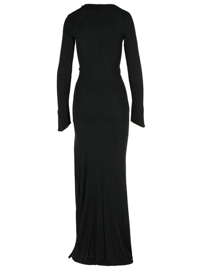 The Attico Black Viscose Dress Women by Luosophy