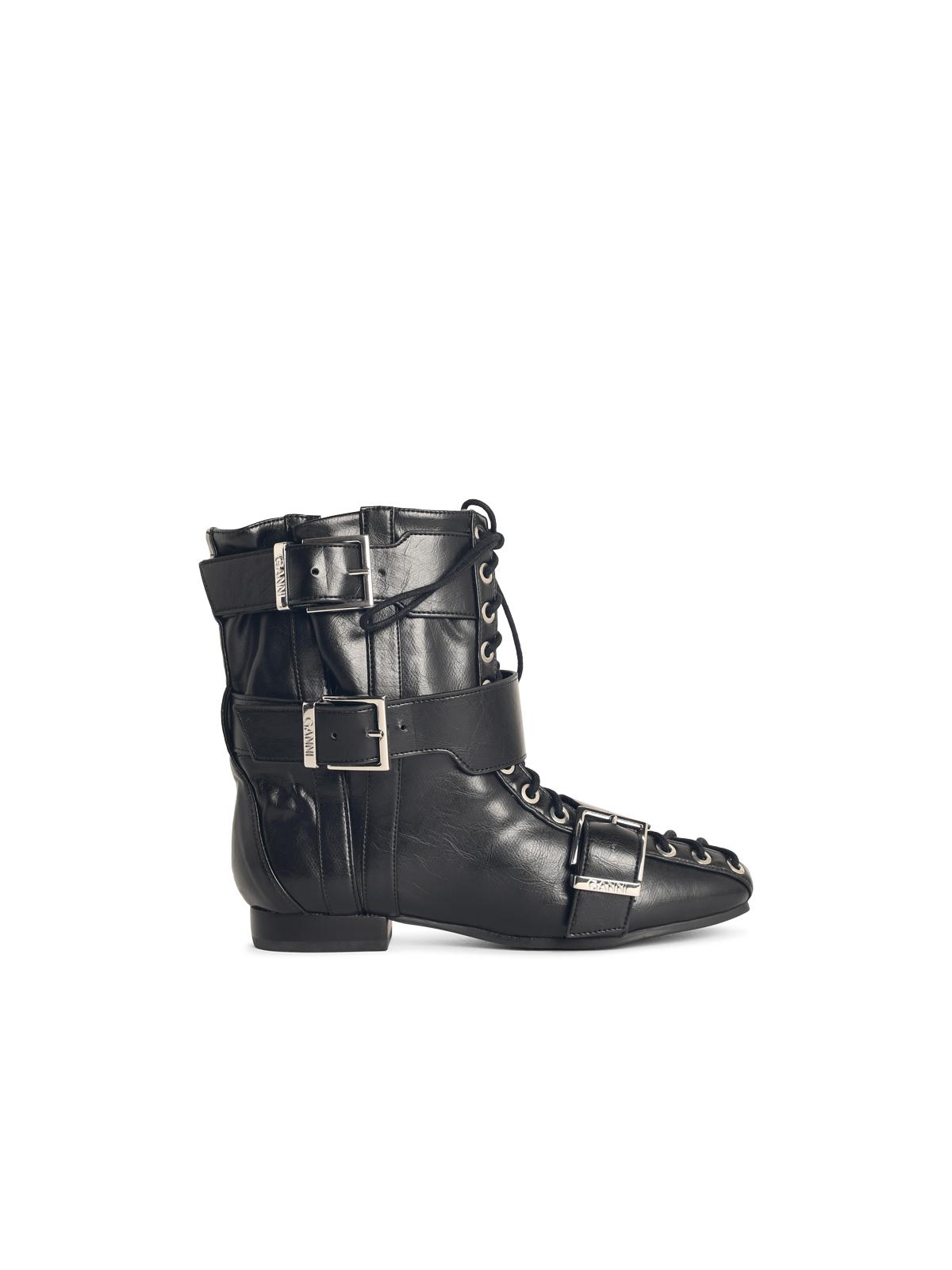 Ganni Black Synthetic Boots Women by Luosophy