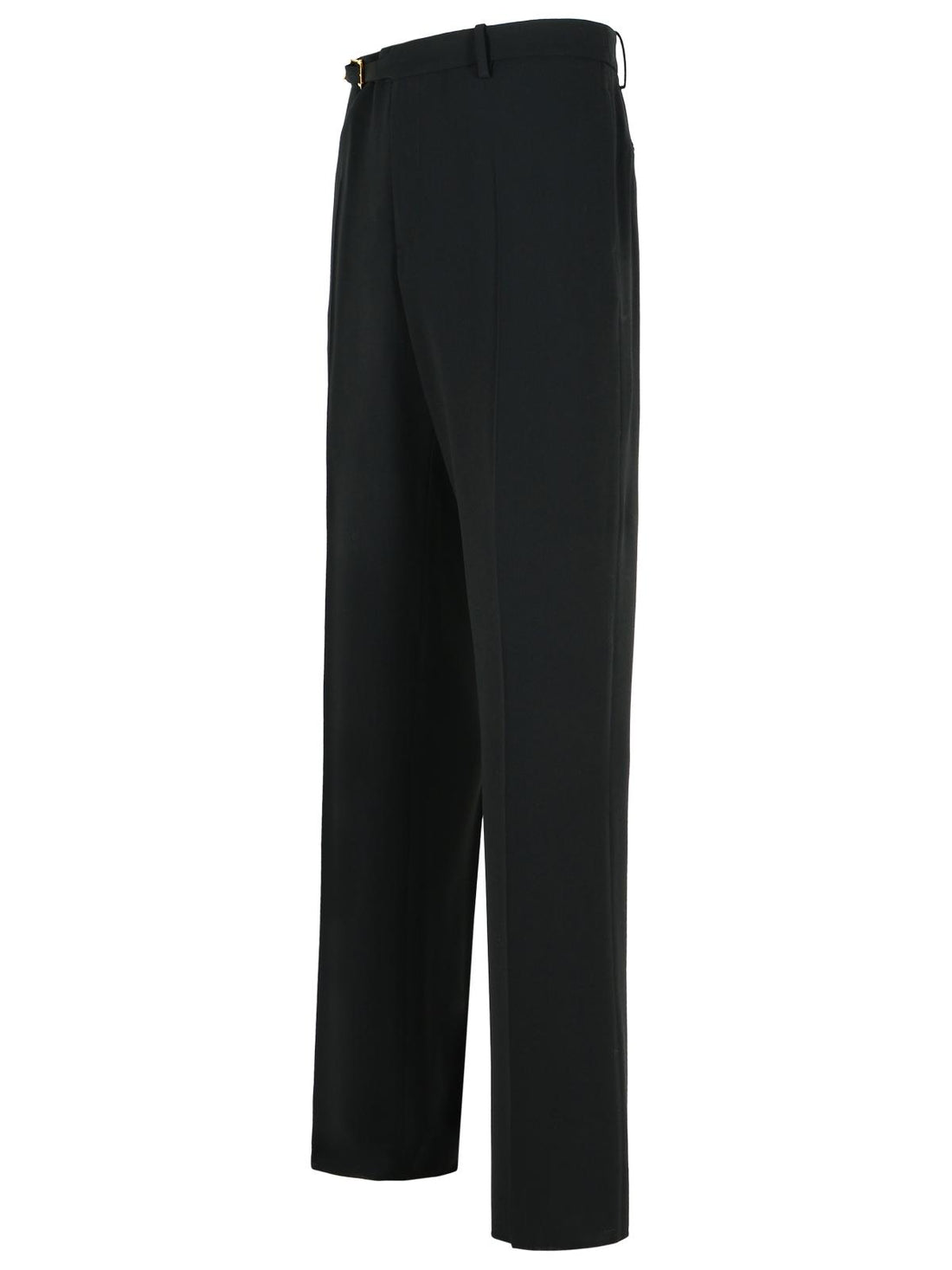Versace Black Virgin Wool Blend Patalone Men by Luosophy