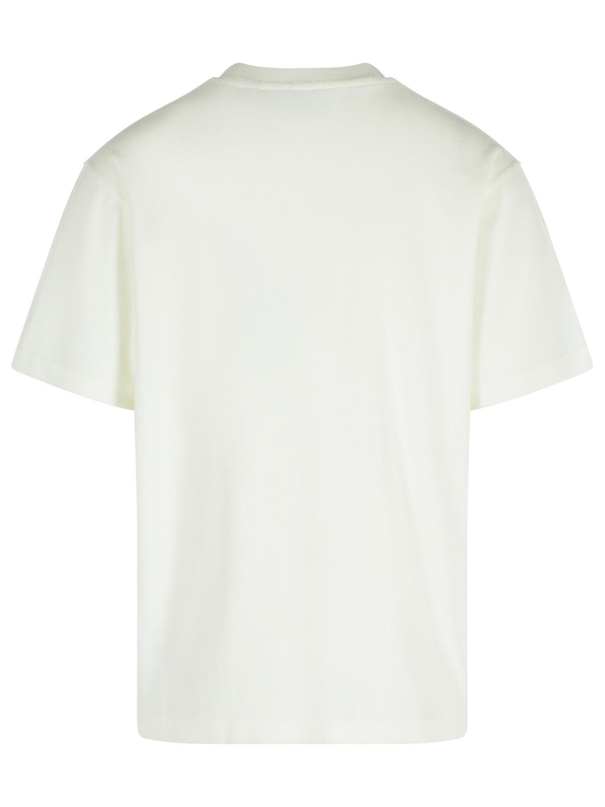 Burberry White Cotton Blend T-Shirt Men by Luosophy
