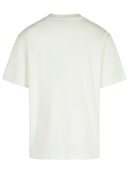 Burberry White Cotton Blend T-Shirt Men by Luosophy
