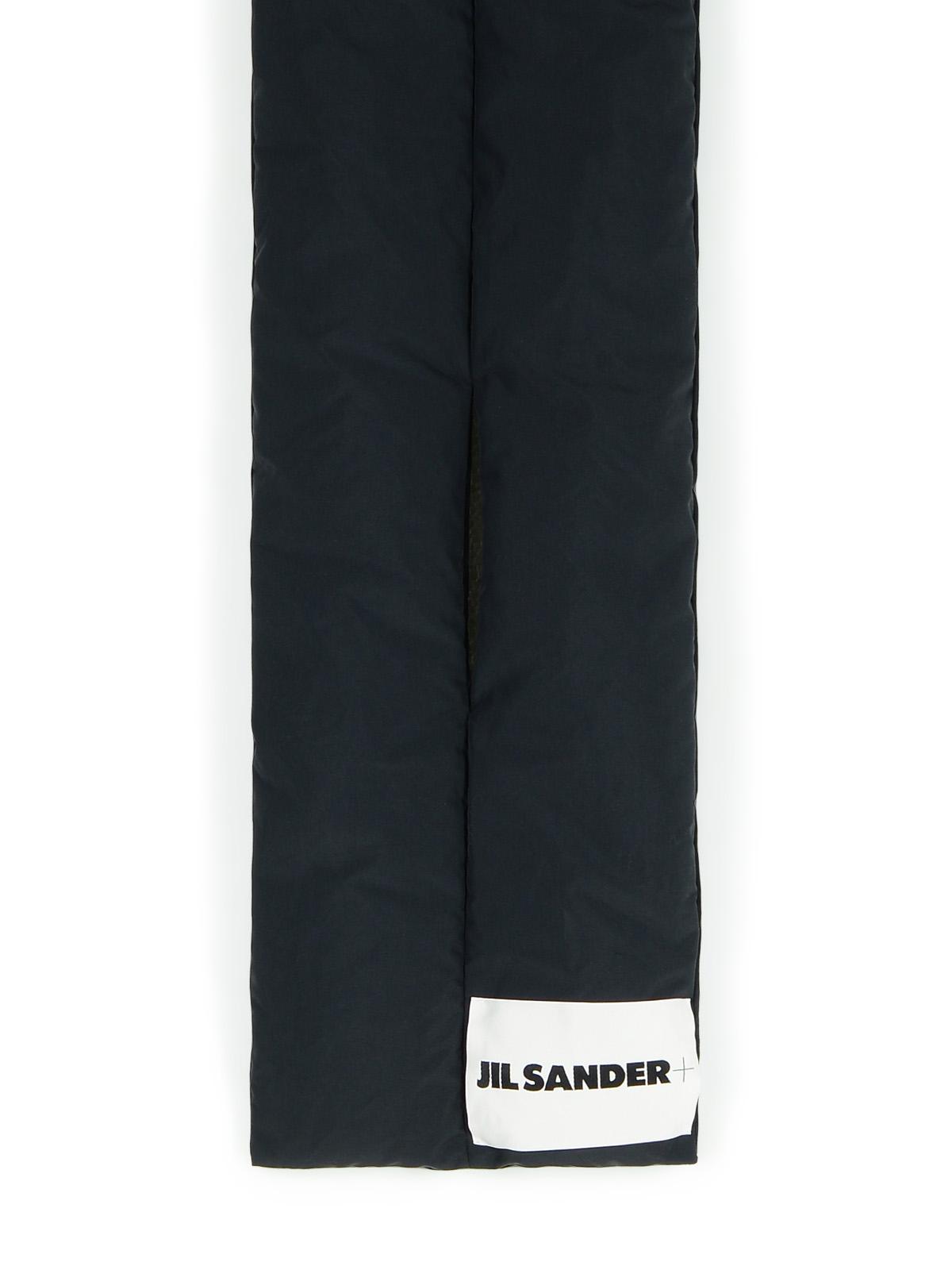 Jil Sander Black Polyester Scarf Men by Luosophy
