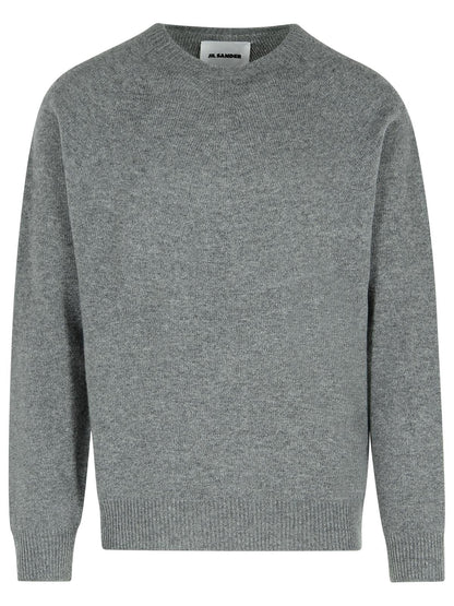 Jil Sander Grey Virgin Wool Blend Sweater Men by Luosophy