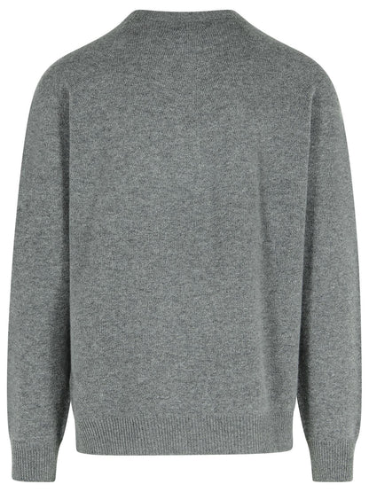 Jil Sander Grey Virgin Wool Blend Sweater Men by Luosophy