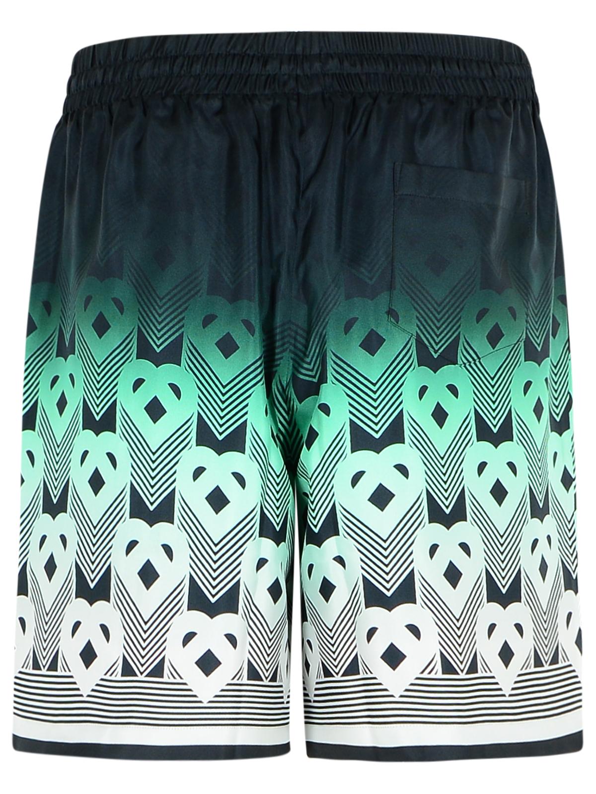 Casablanca Green Silk Bermuda Shorts Men by Luosophy