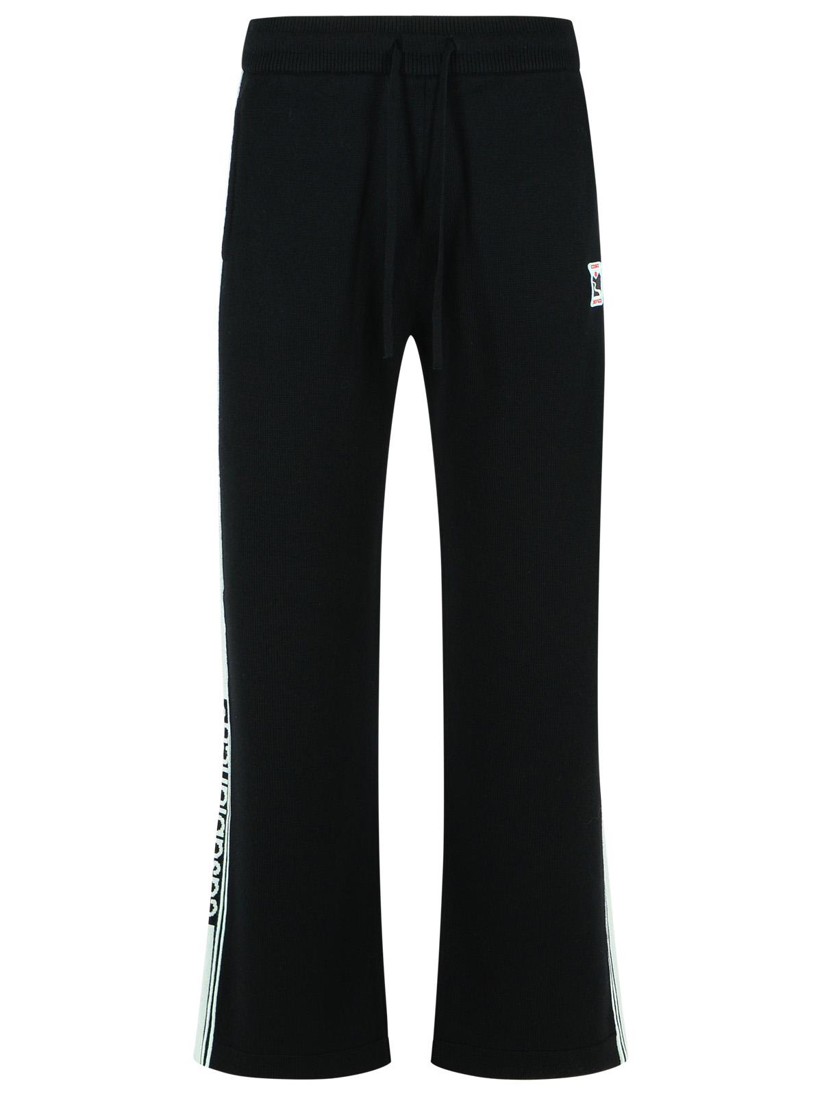 Casablanca Black Merino Wool Pants Men by Luosophy