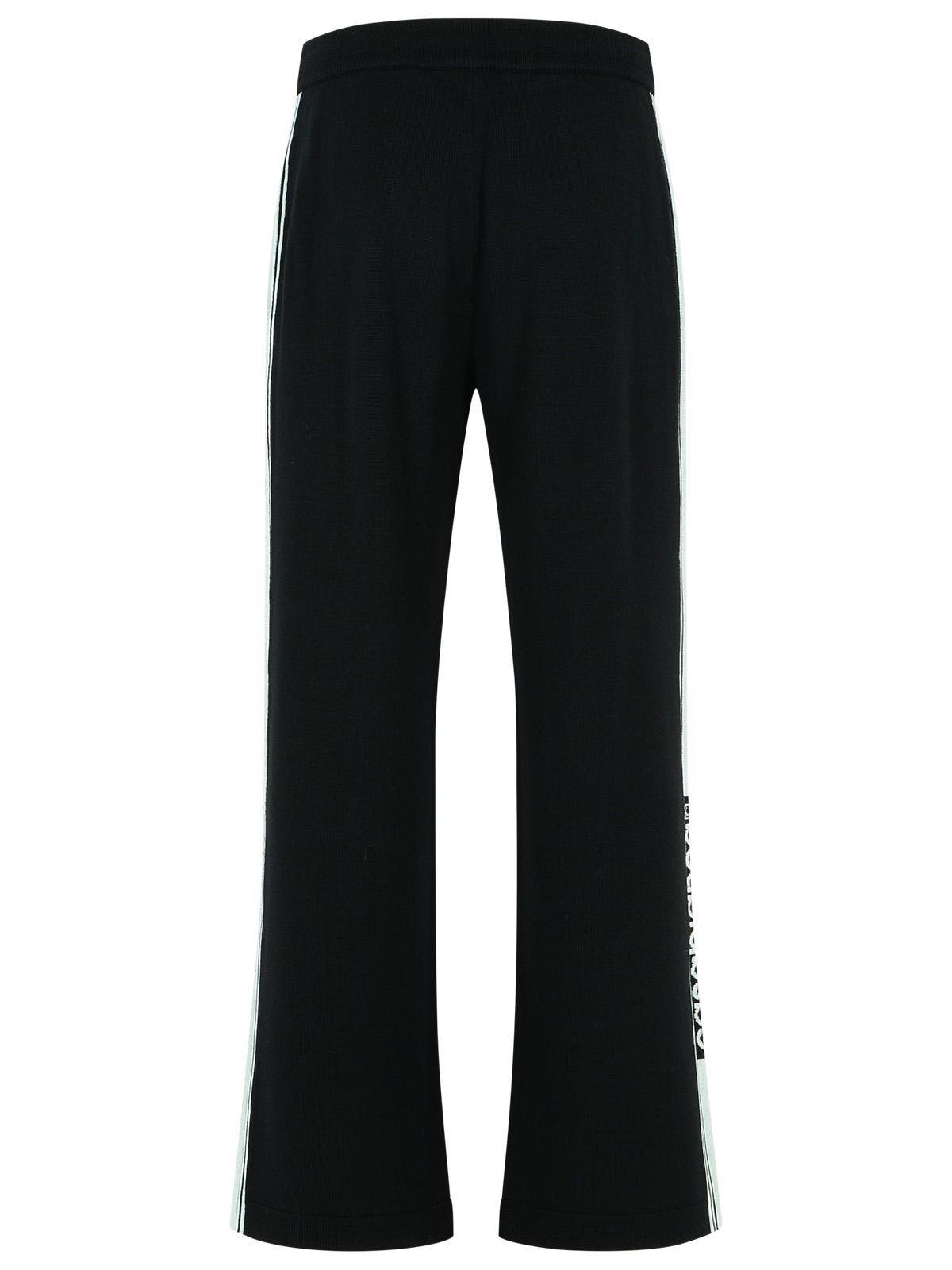 Casablanca Black Merino Wool Pants Men by Luosophy