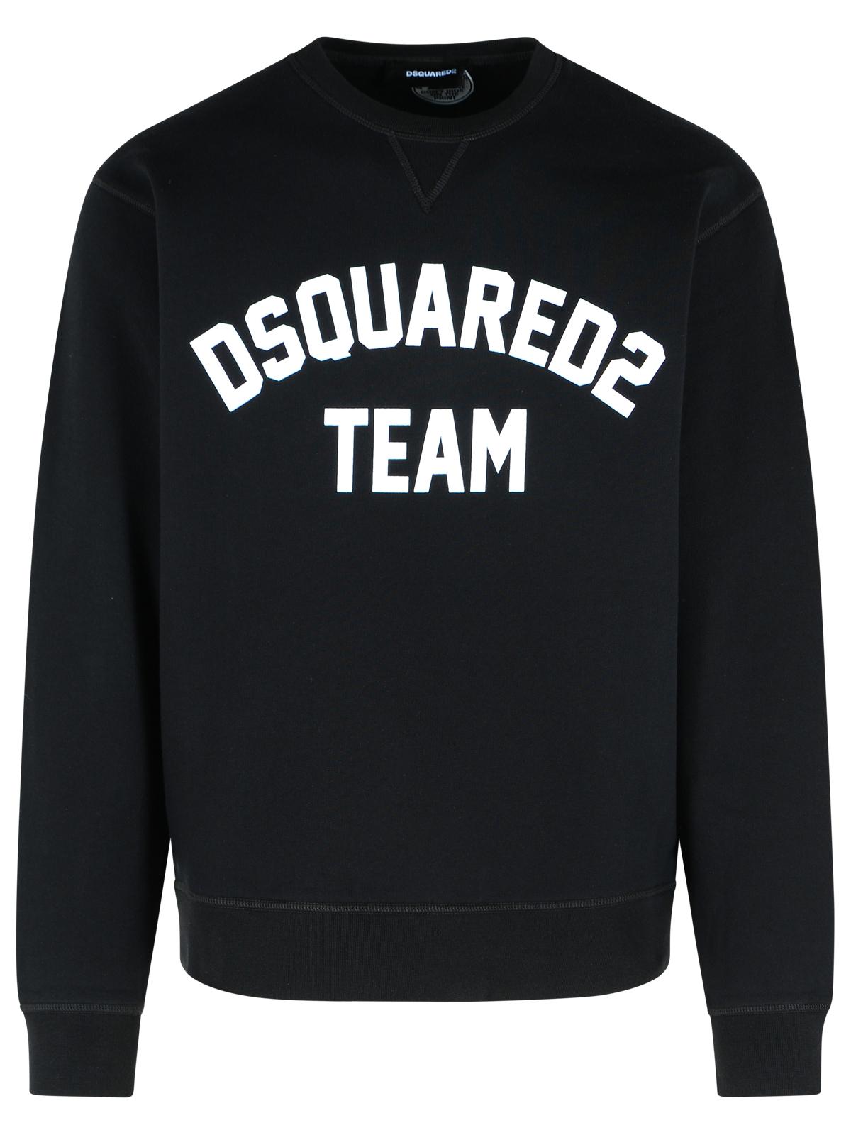 Dsquared2 Black Cotton Sweatshirt Men by Luosophy
