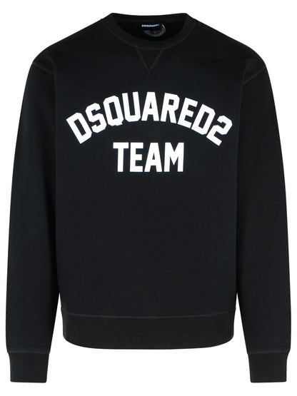 Dsquared2 Black Cotton Sweatshirt Men by Luosophy