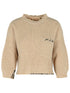 Marni Beige Mouliné Virgin Wool Sweater With &