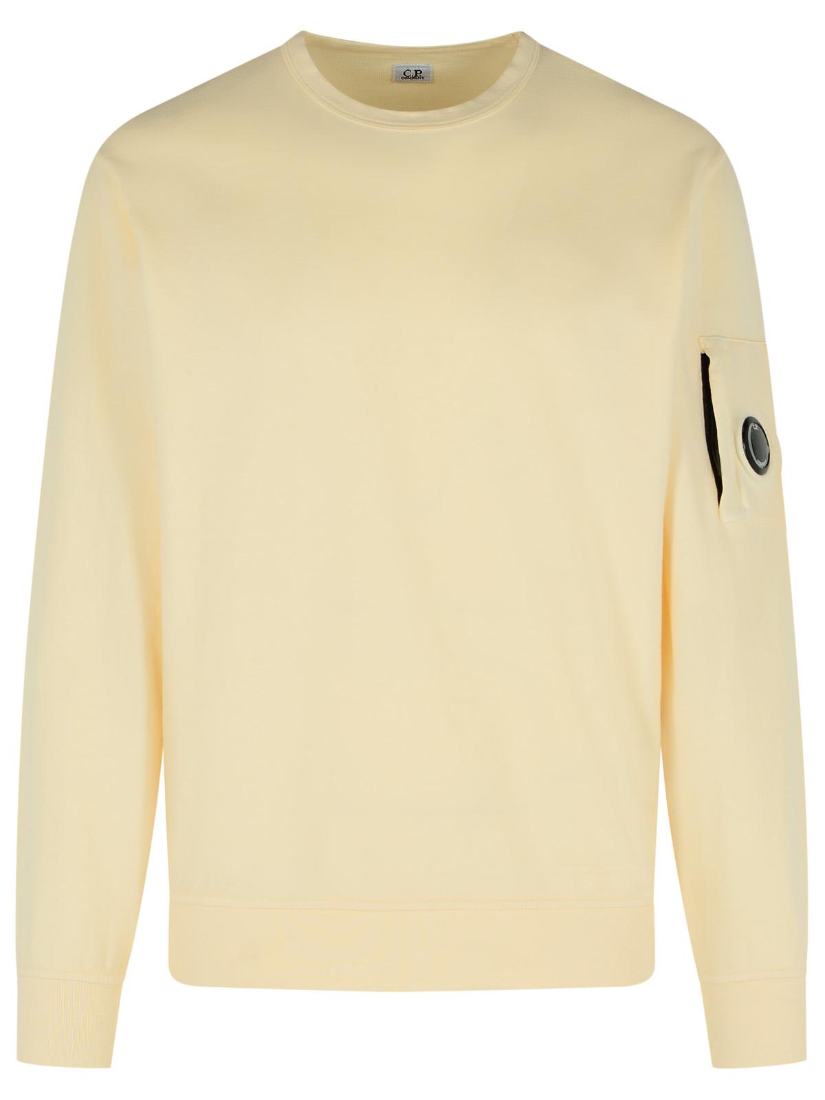 C.P. Company Sand-Colored Cotton Sweatshirt Men by Luosophy