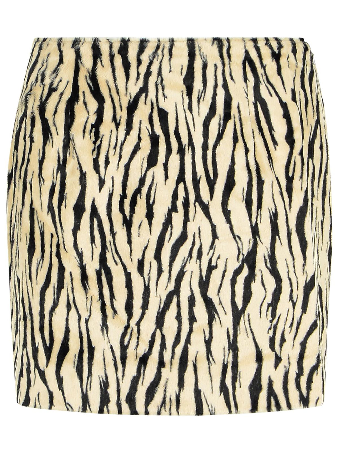 Rotate Printed Faux Fur Skirt Women by Luosophy