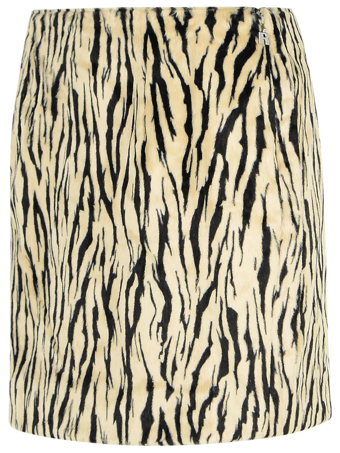 Rotate Printed Faux Fur Skirt Women by Luosophy