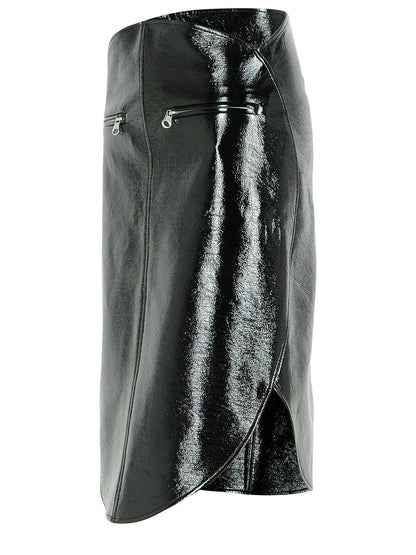 Courreges Black Cotton Blend Skirt Women by Luosophy