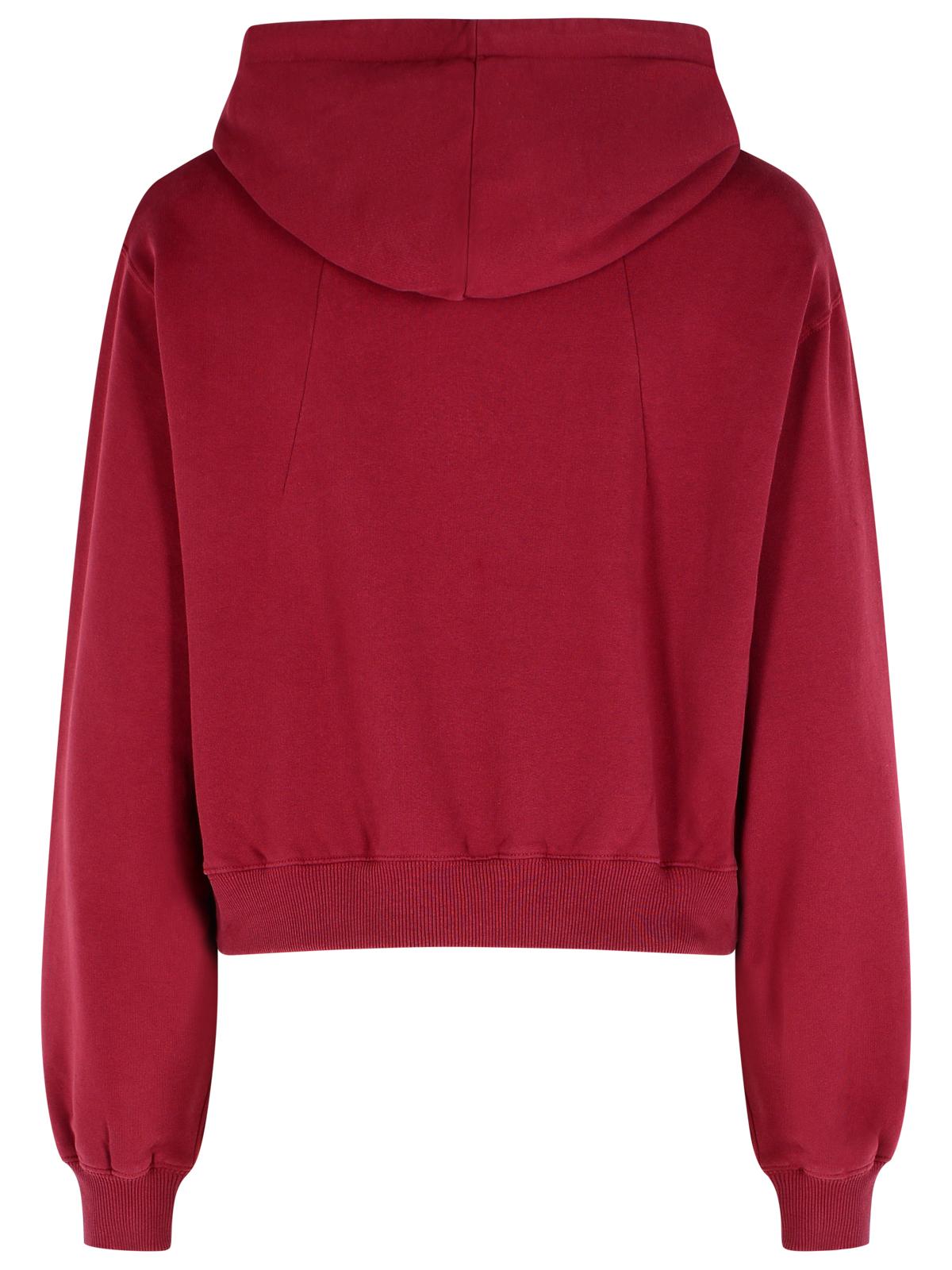Rotate Burgundy Cotton Sweatshirt Women by Luosophy