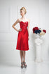 CLEARANCE - Cinderella Divine 7703 Strapless Satin Knee Length Dress (Size 3XL) by DiscountDressShop