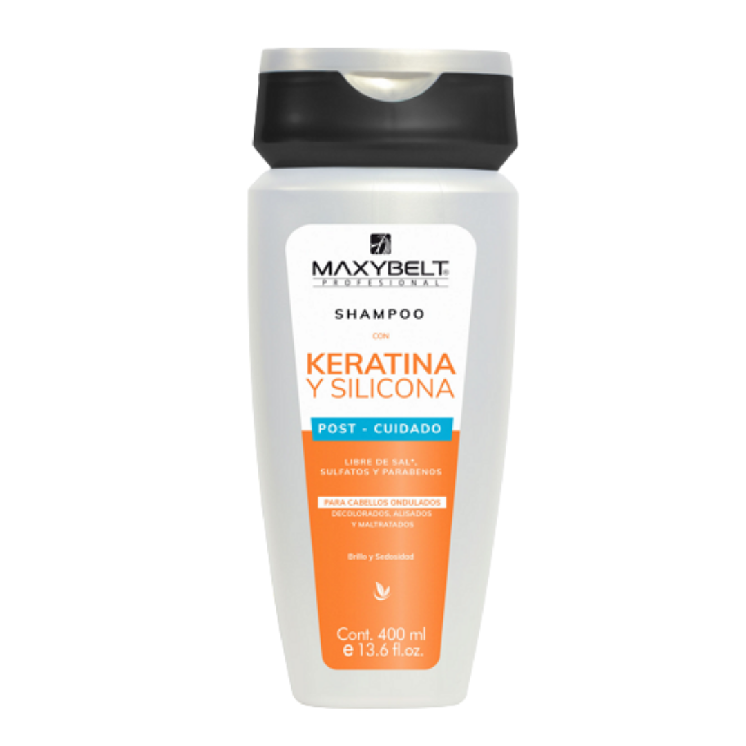 Maxybelt Keratin &amp; Silicone Post-Care Shampoo (13.6oz) by Farmacias Savia