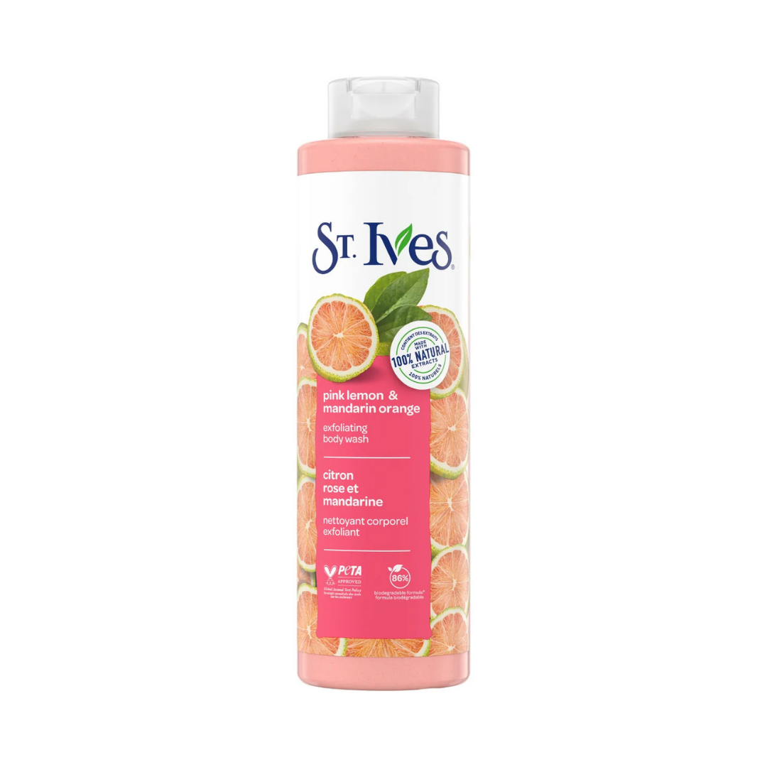 St. Ives Pink Lemon &amp; Mandarin Orange Exfoliating Body Wash (22oz) by Farmacias Savia