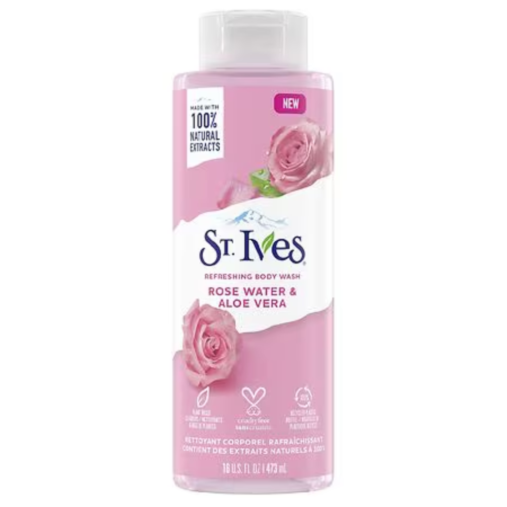 St. Ives Refreshing Body Wash Rose Water &amp; Aloe Vera (16 fl oz) by Farmacias Savia