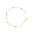 14K Yellow Gold Alternating Red Ruby and White Diamond Bezel Station Chain Bracelet (I-J Color, SI2-I1 Clarity) - 7.5" Inches by Bids.com
