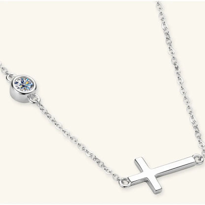 Cross 925 Sterling Silver Sparkala™ Necklace by Sparkala
