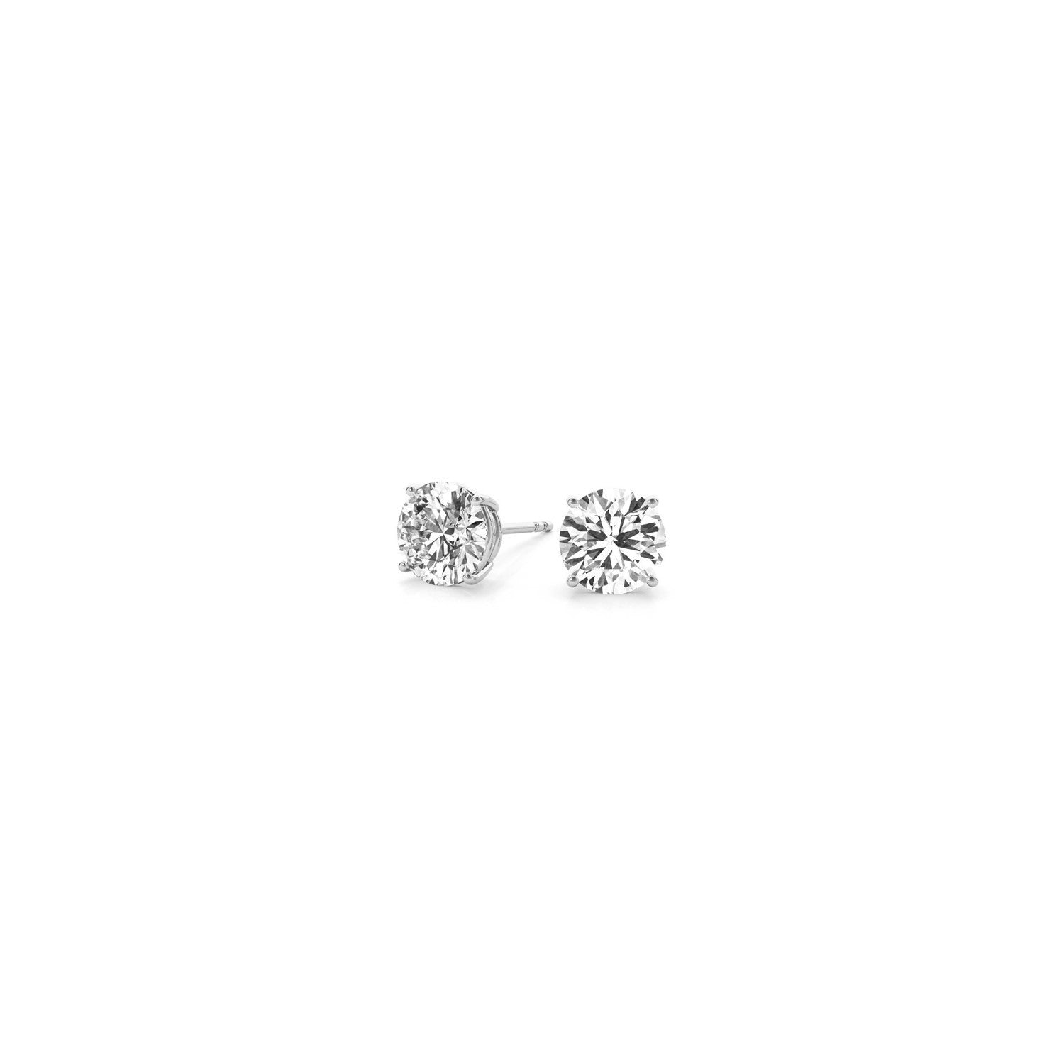 1/2 cttw Lab Grown Round Diamond Stud Earrings 14k White Gold (G/VS2) by Bids.com