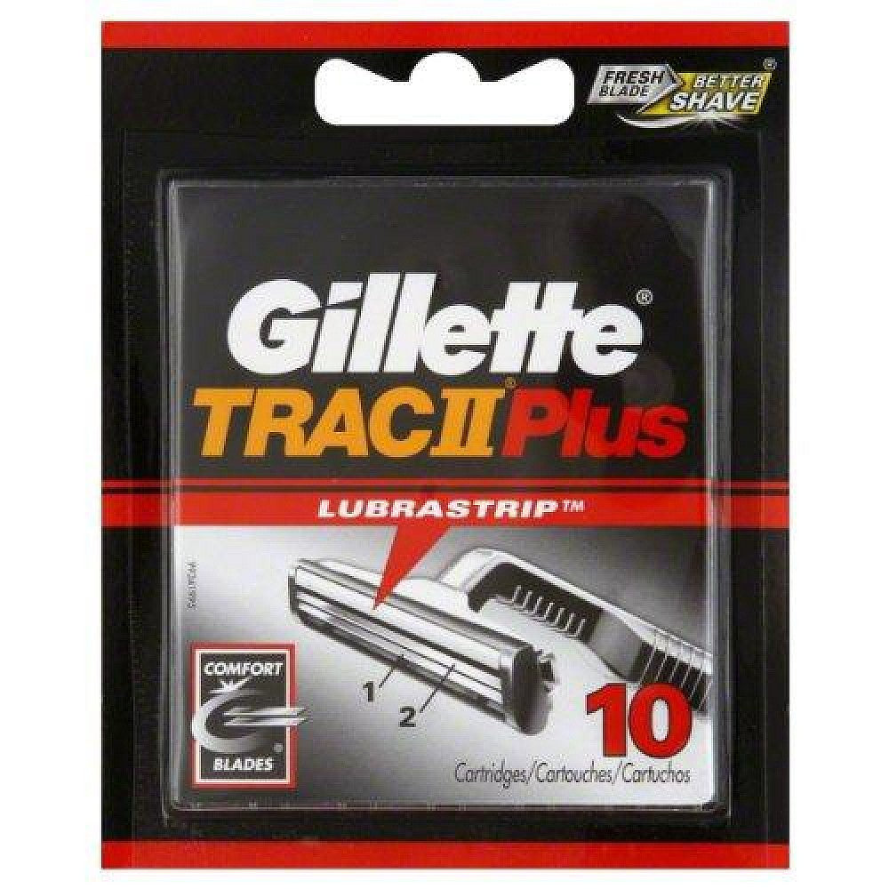 Gillette Trac II Plus Razor Blade Refill Cartridges 10 ct by Pasteur Pharmacy
