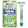 Gillette Sensor 3 Sensitive Disposable Razors With Mach 3 Razor