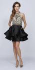 Juliet 777 Two-Piece Short Dress Halter Embellished Bodice by DiscountDressShop