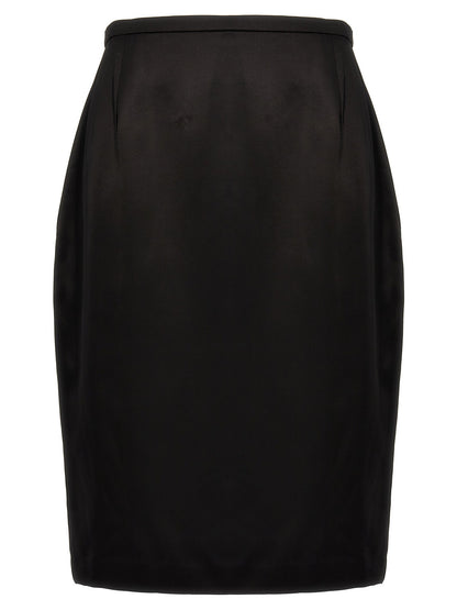 Saint Laurent Women Satin Skirt by Luosophy