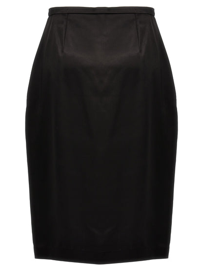Saint Laurent Women Satin Skirt by Luosophy