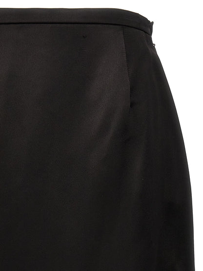 Saint Laurent Women Satin Skirt by Luosophy