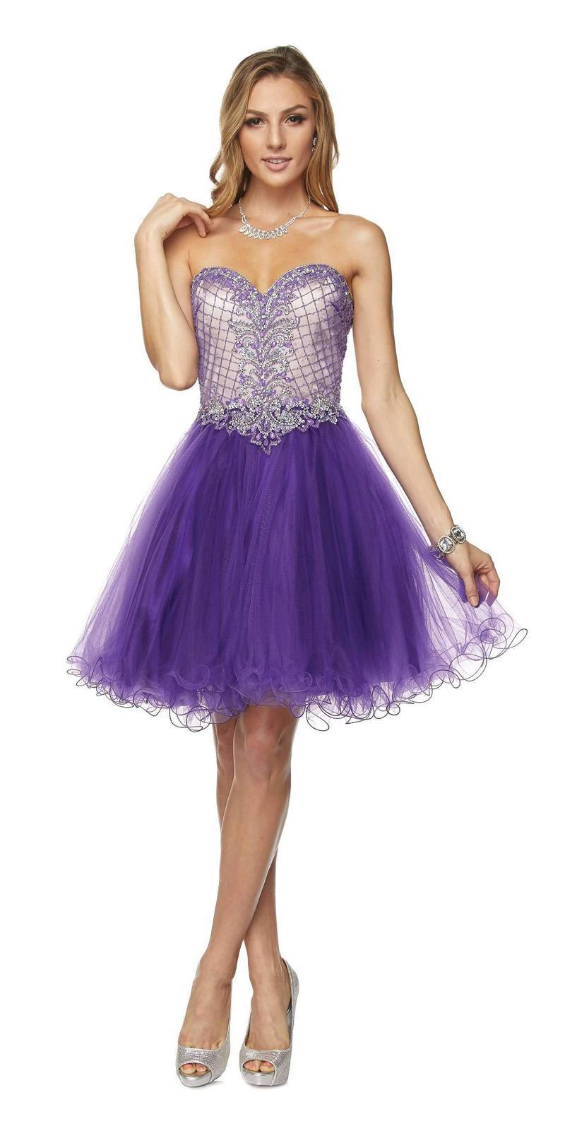 Juliet 778 Sweetheart Neckline Corset Back Dress by DiscountDressShop