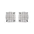 10K White Gold 3/4 Cttw Princess Diamond Composite Cushion Shape Stud Earrings (I-J Color, I1-I2 Clarity) by Bids.com