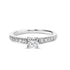14K White Gold Diamond 1/2 Cttw Princess Cut Diamond Engagement Ring (G-H Color, VS2-SI1 Clarity) - Size 7 by Bids.com